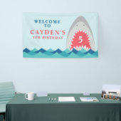 Haaienbeet verjaardagsfeestje spandoek (Beurs)