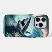 Haaienbumper en -beet iPhone hoesje (Achterkant horizontaal)