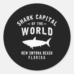 Haaiencataloog Van De Wereld - New Smyrna Beach Fl Ronde Sticker