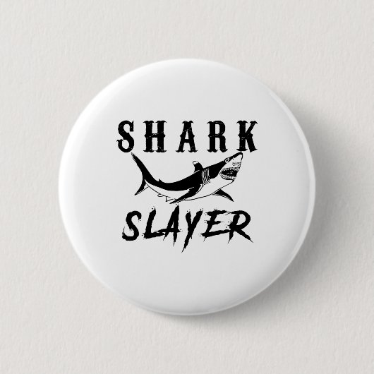 Haaiendoder Haaien vissen en zoutwatervissers Ronde Button 5,7 Cm (Voorkant)