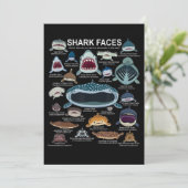 haaiengezichten die u wilt ontmoeten feestdagenkaart (Staand voorkant)