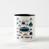 haaiengezichten die u wilt ontmoeten tweekleurige koffiemok (Center)