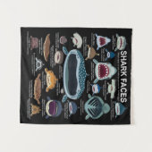 haaiengezichten die u wilt ontmoeten wandkleed (Voorkant (horizontaal))