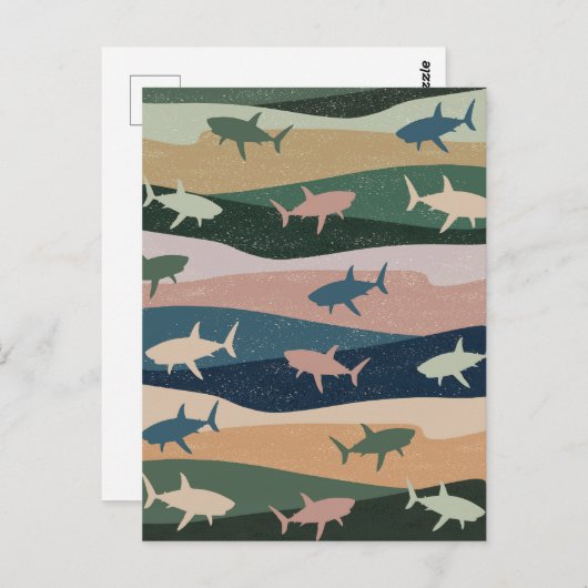 HAAIENGOLF BRIEFKAART (Voorkant / Achterkant)