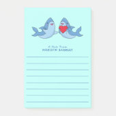 Haaienjongens Mooie Kawaii Post-it Notities Post-it® Notes (Voorkant)