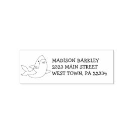 Haaienkind Cute Kawaii Retouradres Stempel