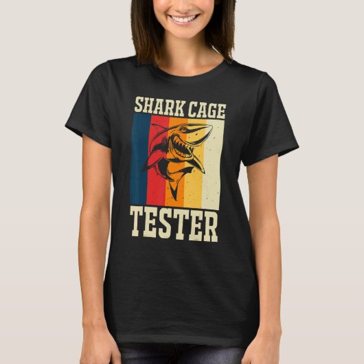 haaienkooi tester herstel been arm geamputeerd t-shirt (Voorkant)