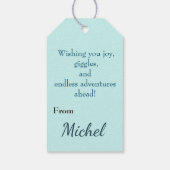 Haaienliefhebber  cadeaulabel (Achterkant)