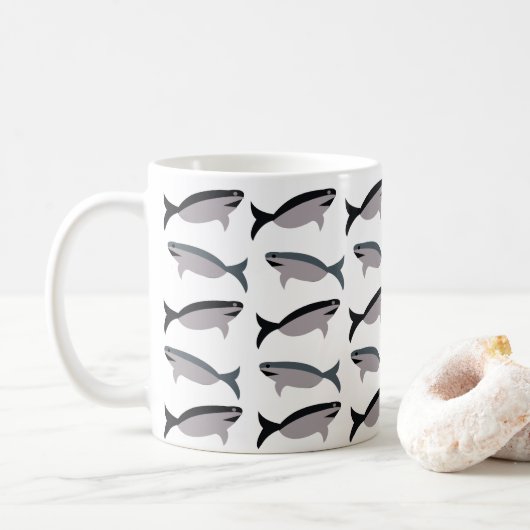 Haaienliefhebber Koffiemok (Met donut)