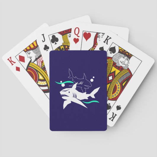 Haaienliefhebbers dromen pokerkaarten (Achterkant)