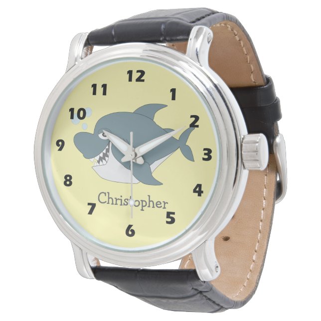 Haaienontwerp Horloge (Gekanteld)