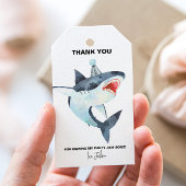 Haaienpartij geeft de voorkeur aan labels cadeaulabel