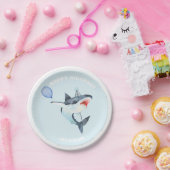 Haaienpartij partijbenodigdheden - papieren borden papieren bordje (Feest)