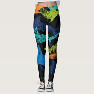 Haaienpatroon, modern urban leggings