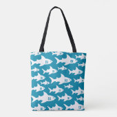 haaienpatroonontwerp tote bag (Achterkant)