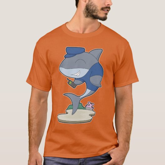 haaienpolitie t-shirt (Voorkant)