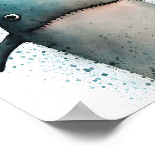 Haaienposter Poster (Hoek)