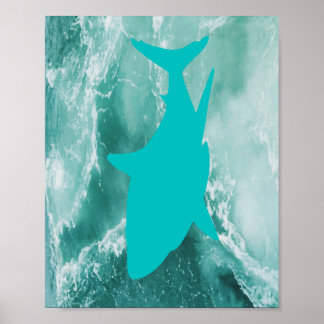 Haaienposter voor evenementen poster