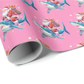 haaienroze pakpapier (Rol Hoek)