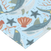 Haaienschaal Zeesterkwal onder de Zee Oceaan Tafelkleed (Gekanteld)