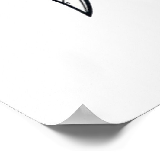 Haaienschets Poster (Hoek)