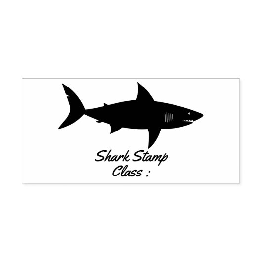 Haaienschoolklas Rubberstempel (Afrduk)