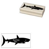 Haaienschoolklas solide rubberstempel (Gestempeld)