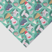 Haaiensoort Kerstmis Tissuepapier (Detail)