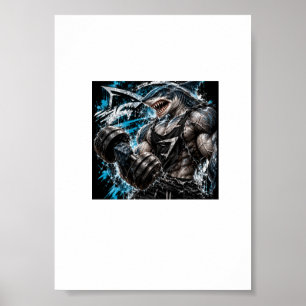 Haaiensterkte – ultieme gymbeest poster