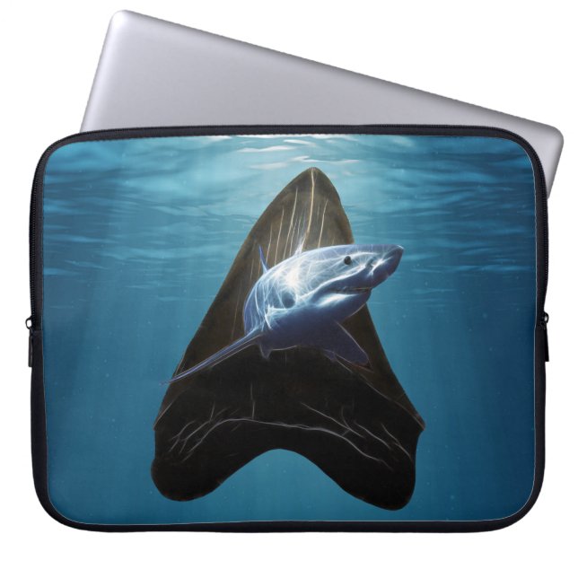 haaientand laptop sleeve (Voorkant)