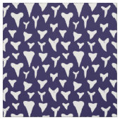 Haaientanden op Navy Blue Stof (Swatch)