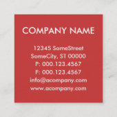 haaienvincirkel vierkante visitekaartje (Achterkant)