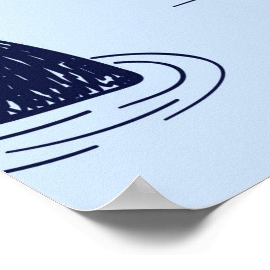 haaienvinnen naadloos patroon. poster (Hoek)