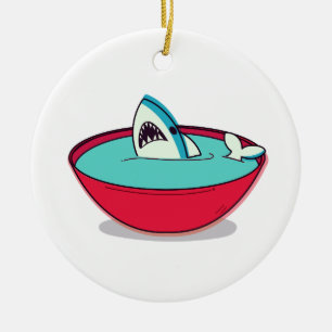 Haaienvinnen Soep Keramisch Ornament
