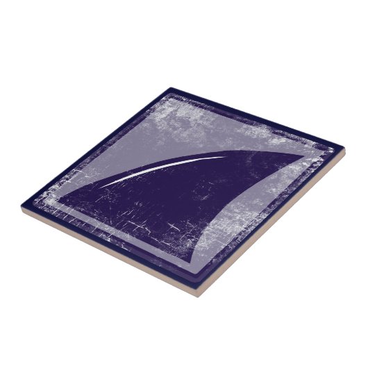 haaienvinnen tegeltje (Zijkant)