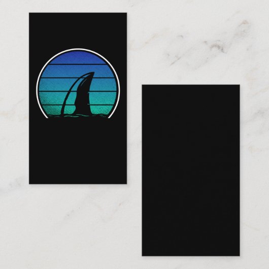  haaienvinnen visitekaartje (Voorkant / Achterkant)