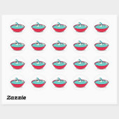 Haaienvinnensoep Ronde Sticker (Vel)