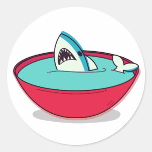 Haaienvinnensoep Ronde Sticker