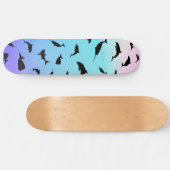 haaienvis op gradiënt oceaan persoonlijk skateboard (Horizontaal)
