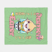 Haaienvis Ramen Eater - Aziatische voedselliefhebb Fleece Deken (Voorkant (Horizontaal))