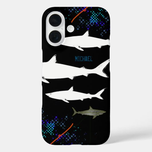 haaienvis wild zee dier Case-Mate iPhone case (Achterkant)