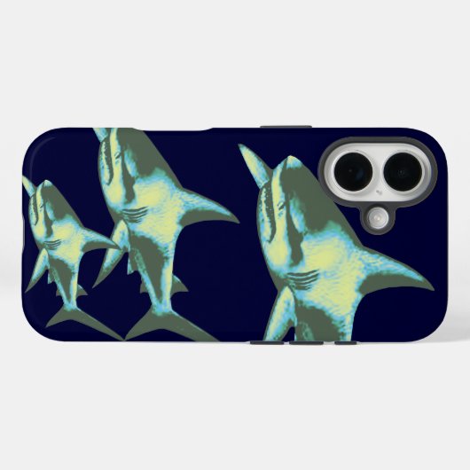 haaienvis, wilde dieren Case-Mate iPhone case (Achterkant (horizontaal))
