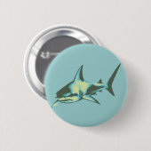 haaienvis, wilde dieren ronde button 5,7 cm (Voorkant /achterkant)