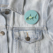 haaienvis, wilde dieren ronde button 5,7 cm (In situ)