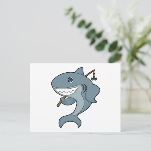 Haaienvisser Vishaak Briefkaart (Staand voorkant)