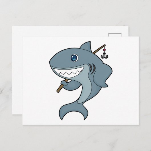 Haaienvisser Vishaak Briefkaart (Voorkant / Achterkant)