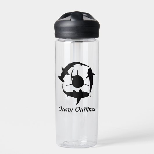 haaienwaterfles waterfles (Voorkant)