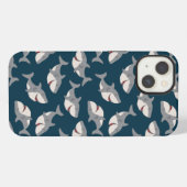 Haaienweek patroon iPhone hoesje omhulsel iPhone 13 Hoesje (Achterkant horizontaal)