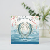 Haak aan jou voor uitnodiging voor visliefhebbers (Staand voorkant)