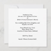 Haak aan jou voor uitnodiging voor visliefhebbers (Achterkant)